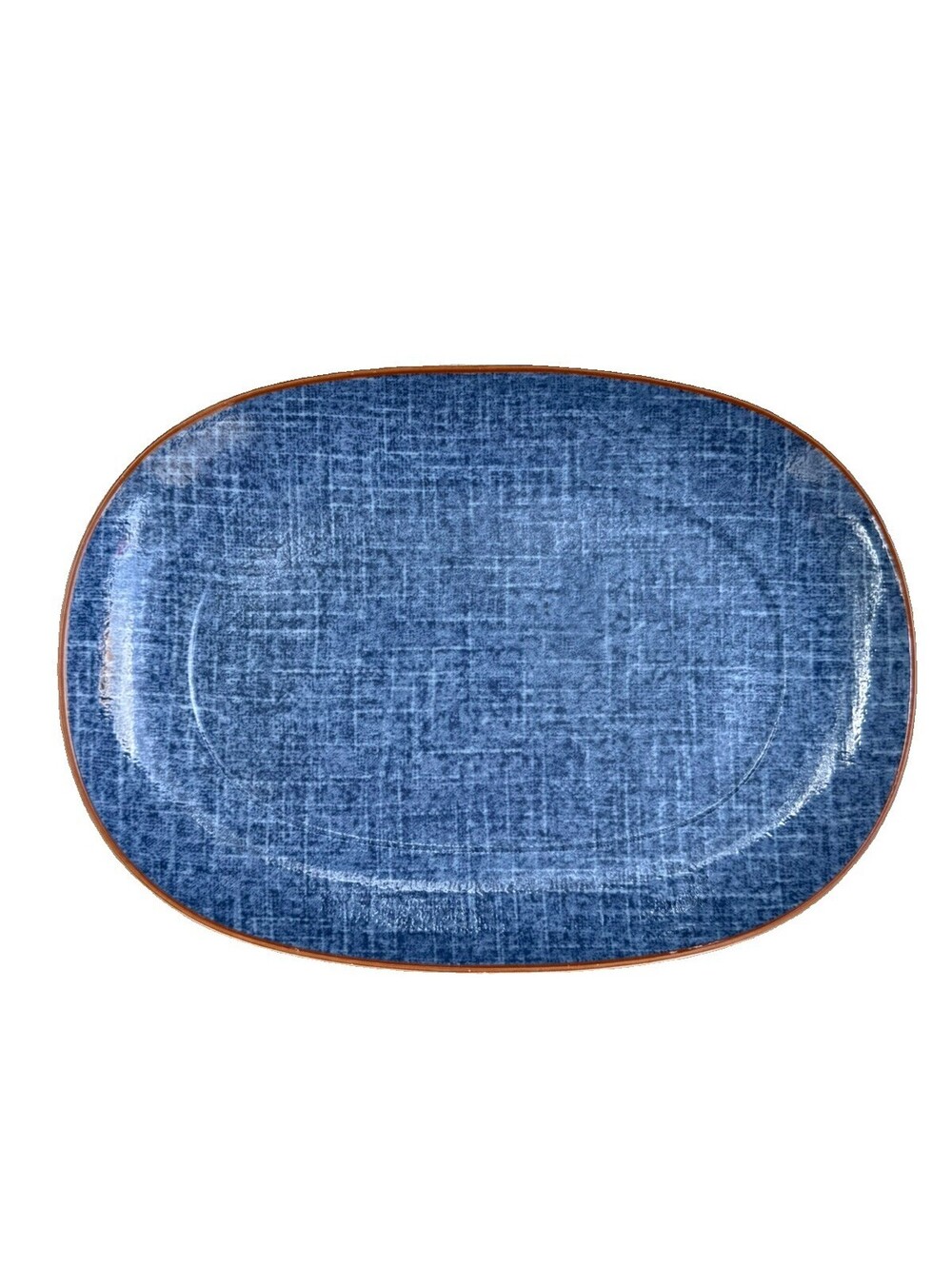 Villeroy & Boch Montana Relish Butter Tray 7 7/8” Blue Luxembourg Discontinued